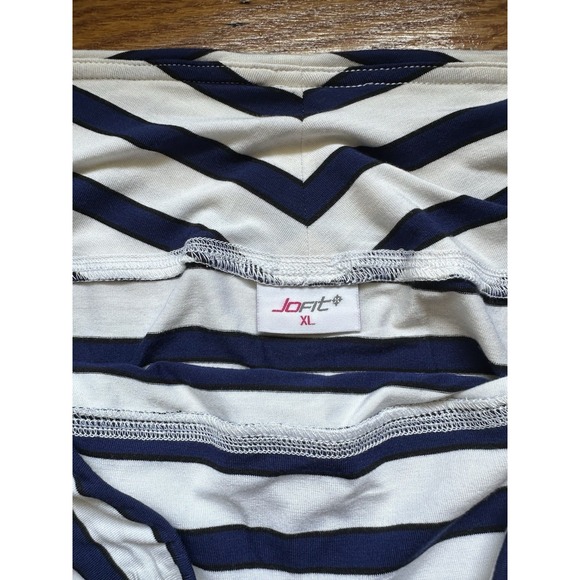 Jofit Women's Blue & White Stripe Essential Skirt Size XL NWT - Picture 4 of 6